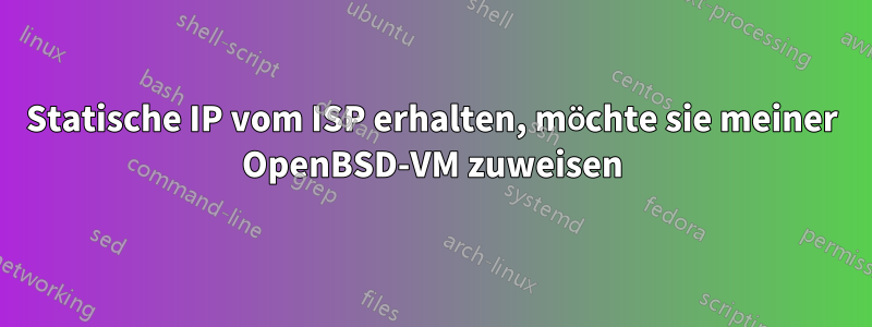 Statische IP vom ISP erhalten, möchte sie meiner OpenBSD-VM zuweisen