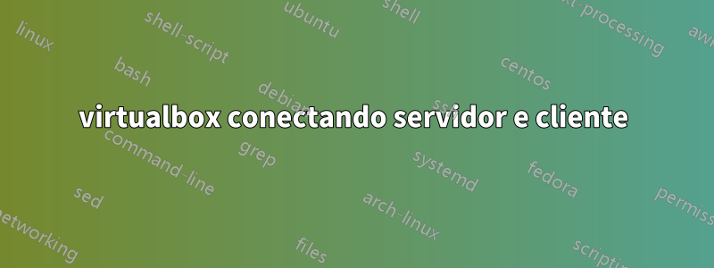 virtualbox conectando servidor e cliente