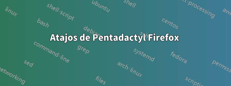 Atajos de Pentadactyl Firefox