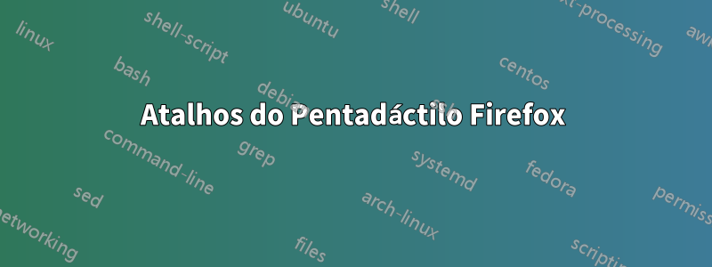 Atalhos do Pentadáctilo Firefox