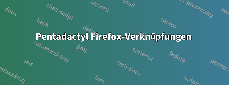 Pentadactyl Firefox-Verknüpfungen