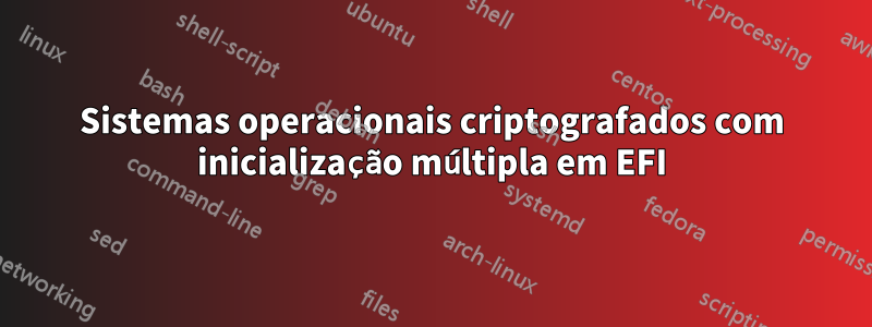 Sistemas operacionais criptografados com inicialização múltipla em EFI