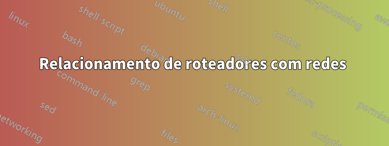 Relacionamento de roteadores com redes