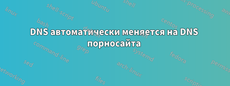 DNS автоматически меняется на DNS порносайта