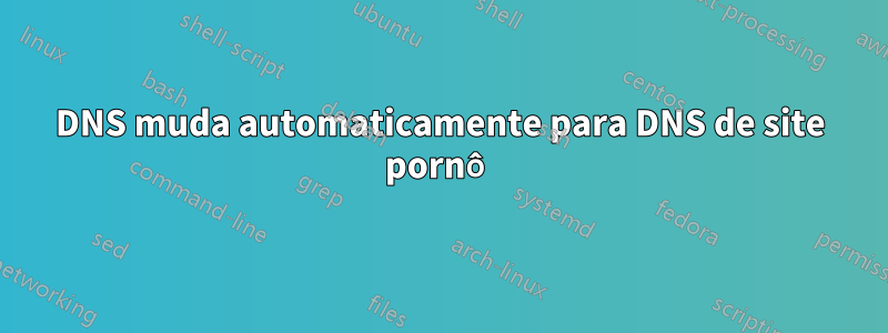 DNS muda automaticamente para DNS de site pornô