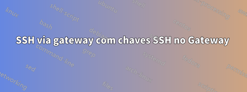 SSH via gateway com chaves SSH no Gateway