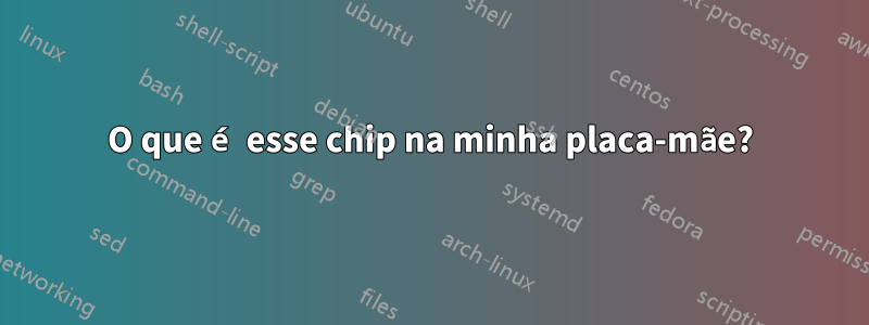 O que é esse chip na minha placa-mãe?