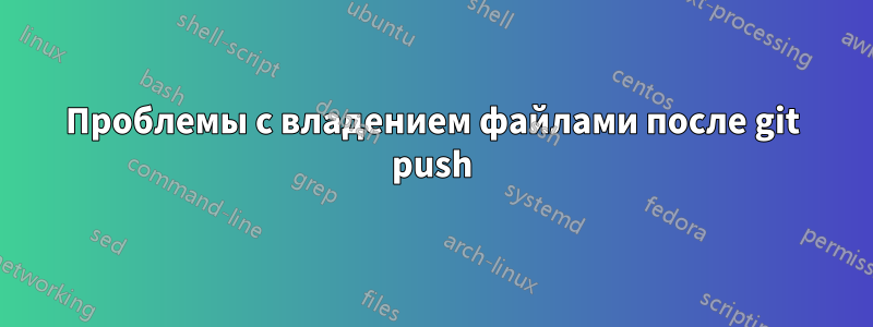 Проблемы с владением файлами после git push