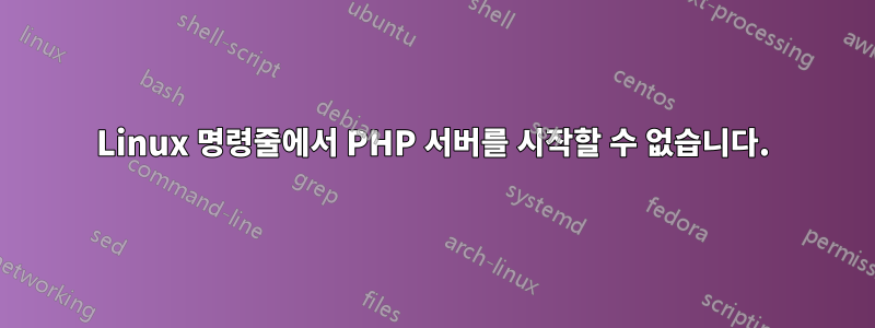 Linux 명령줄에서 PHP 서버를 시작할 수 없습니다.