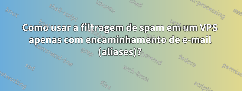 Como usar a filtragem de spam em um VPS apenas com encaminhamento de e-mail (aliases)?