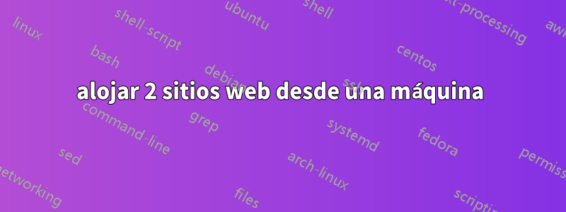 alojar 2 sitios web desde una máquina