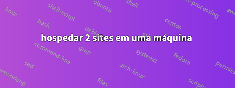 hospedar 2 sites em uma máquina