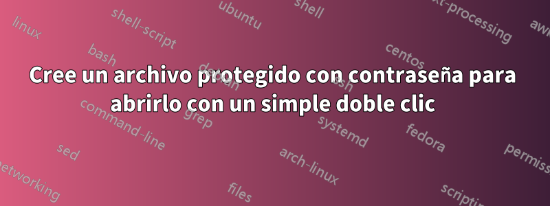 Cree un archivo protegido con contraseña para abrirlo con un simple doble clic