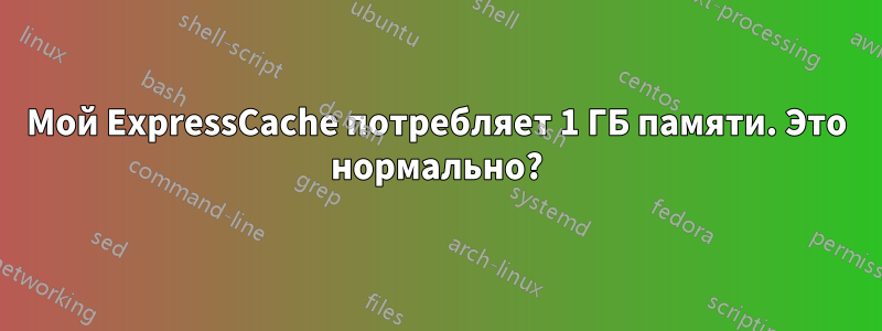 Мой ExpressCache потребляет 1 ГБ памяти. Это нормально?