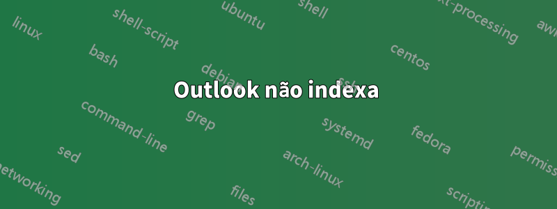 Outlook não indexa