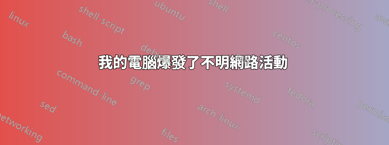 我的電腦爆發了不明網路活動