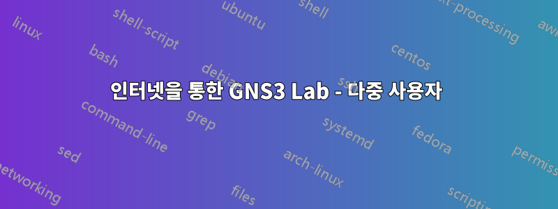 인터넷을 통한 GNS3 Lab - 다중 사용자