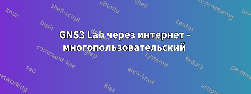 GNS3 Lab через интернет - многопользовательский