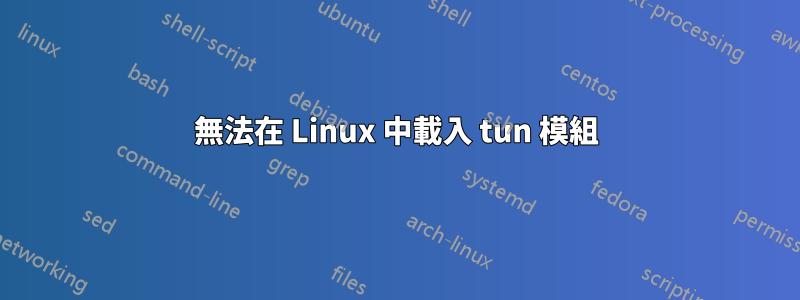 無法在 Linux 中載入 tun 模組