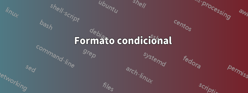 Formato condicional