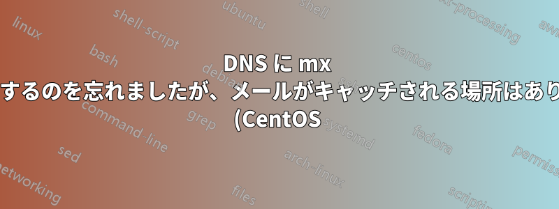 DNS に mx 行を追加するのを忘れましたが、メールがキャッチされる場所はありますか? (CentOS)
