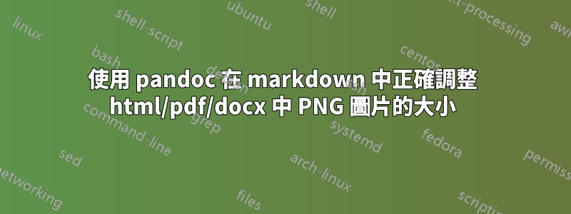 使用 pandoc 在 markdown 中正確調整 html/pdf/docx 中 PNG 圖片的大小