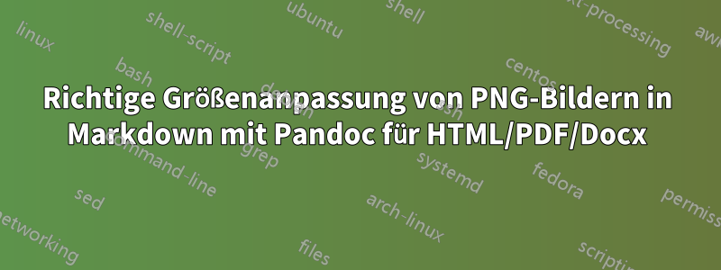 Richtige Größenanpassung von PNG-Bildern in Markdown mit Pandoc für HTML/PDF/Docx