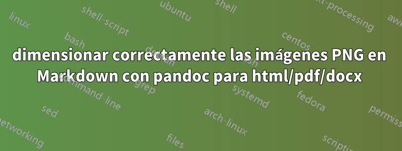 dimensionar correctamente las imágenes PNG en Markdown con pandoc para html/pdf/docx