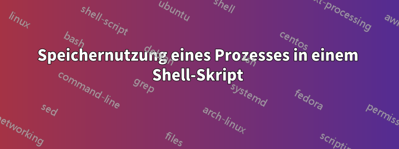 Speichernutzung eines Prozesses in einem Shell-Skript