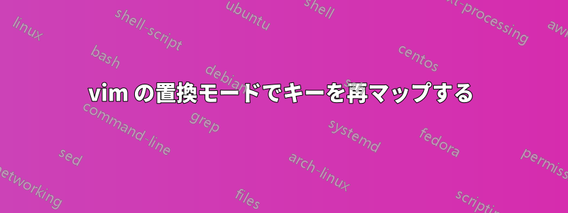 vim の置換モードでキーを再マップする