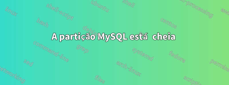 A partição MySQL está cheia