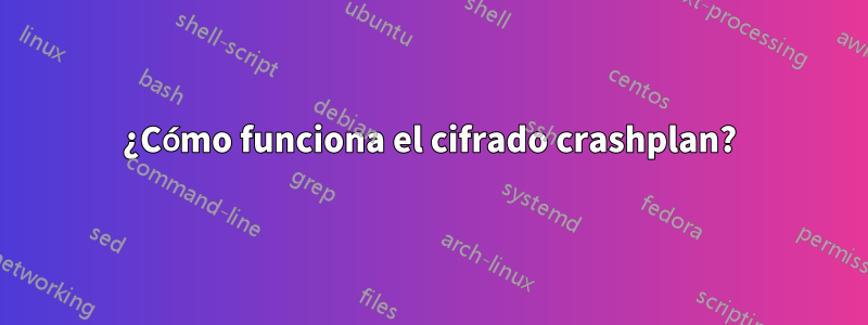 ¿Cómo funciona el cifrado crashplan?