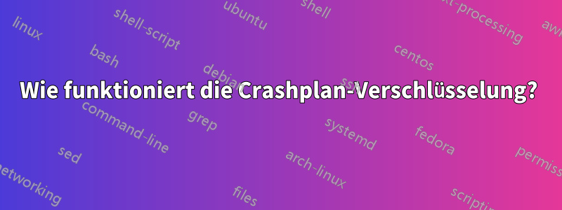 Wie funktioniert die Crashplan-Verschlüsselung?