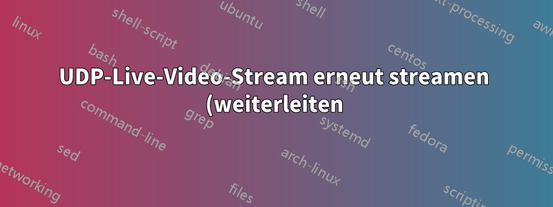 UDP-Live-Video-Stream erneut streamen (weiterleiten) (mit Winsock) und dadurch die Videoqualität reduzieren?