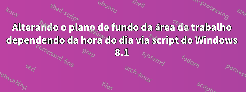 Alterando o plano de fundo da área de trabalho dependendo da hora do dia via script do Windows 8.1