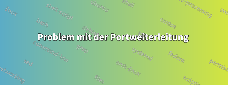 Problem mit der Portweiterleitung