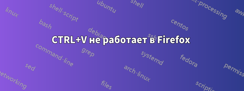 CTRL+V не работает в Firefox