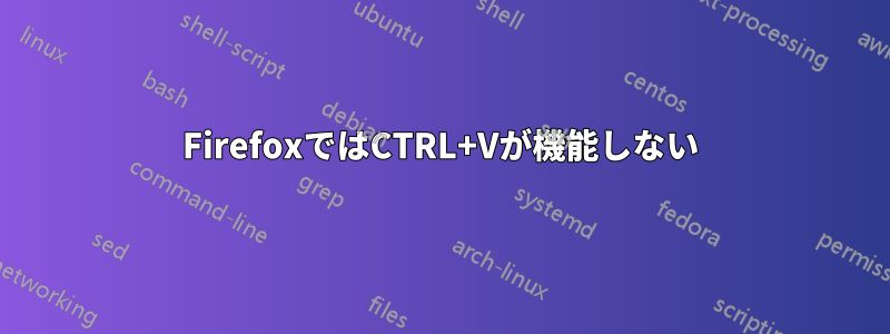 FirefoxではCTRL+Vが機能しない