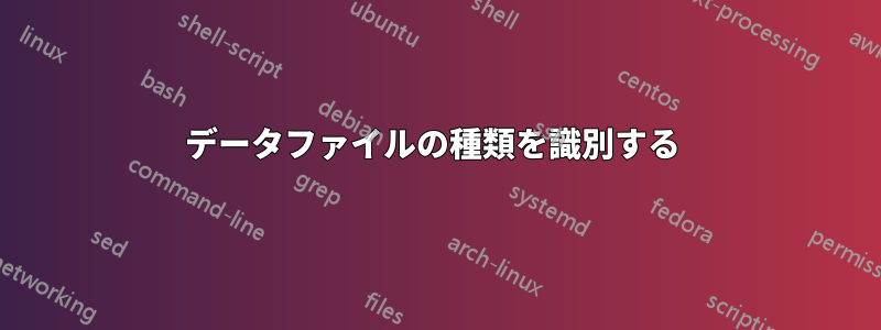 データファイルの種類を識別する 