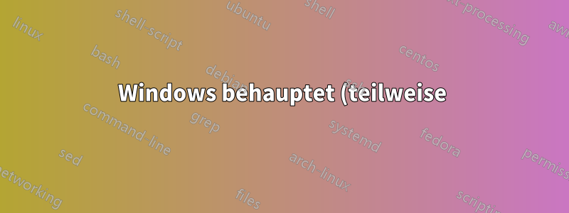 Windows behauptet (teilweise), ich habe einen privaten Schlüssel für ein ausländisches Zertifikat