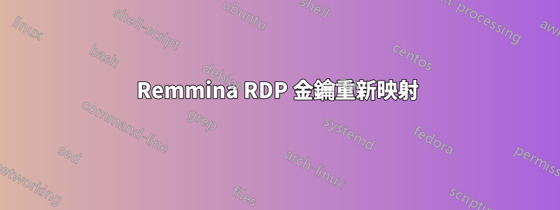 Remmina RDP 金鑰重新映射