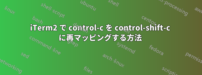 iTerm2 で control-c を control-shift-c に再マッピングする方法