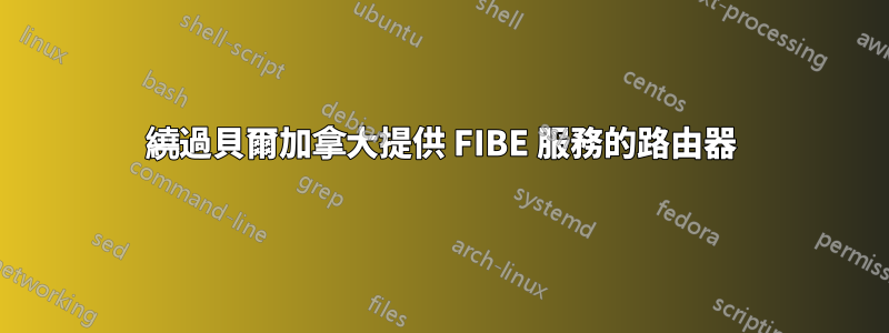 繞過貝爾加拿大提供 FIBE 服務的路由器