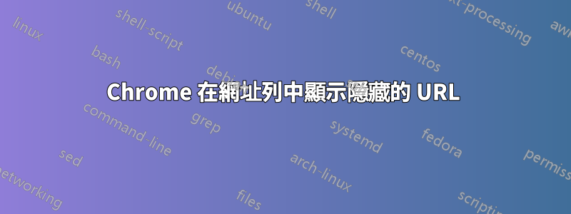 Chrome 在網址列中顯示隱藏的 URL