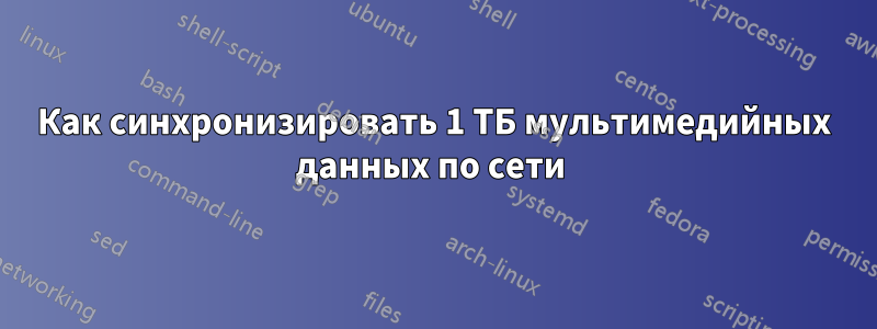 Как синхронизировать 1 ТБ мультимедийных данных по сети 