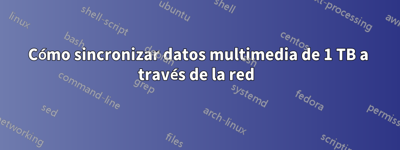 Cómo sincronizar datos multimedia de 1 TB a través de la red 