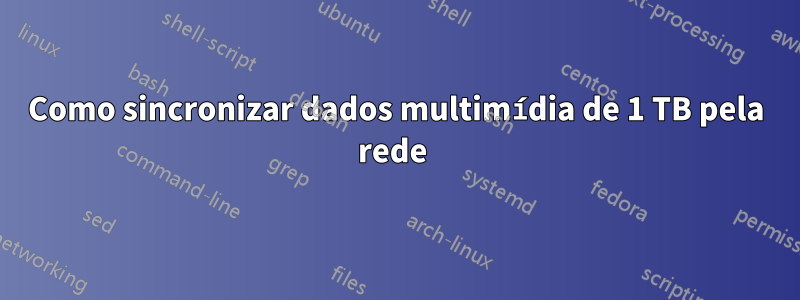 Como sincronizar dados multimídia de 1 TB pela rede 