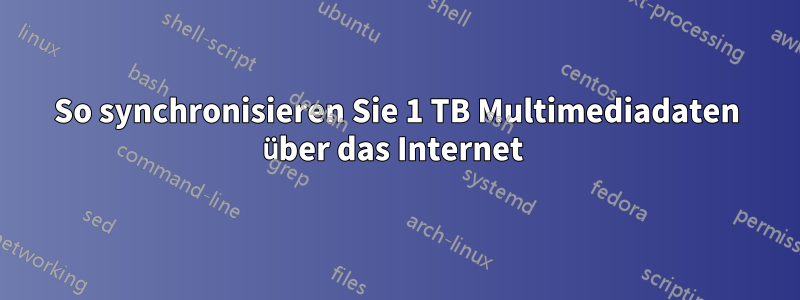 So synchronisieren Sie 1 TB Multimediadaten über das Internet 