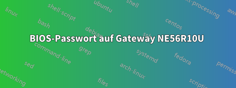 BIOS-Passwort auf Gateway NE56R10U