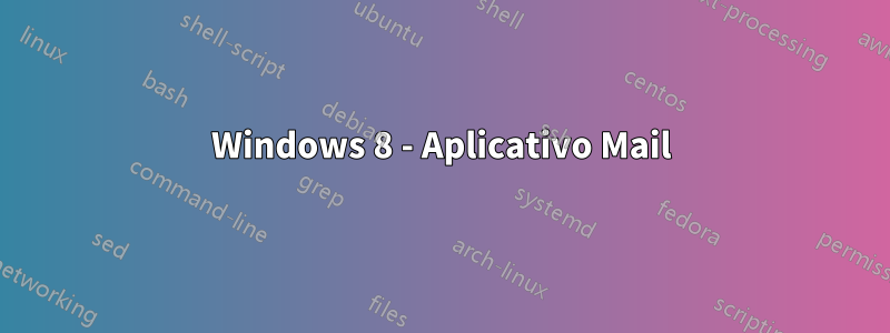 Windows 8 - Aplicativo Mail